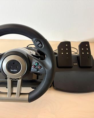Volante Serafin R1 + pedaliera x Ps4,Xbox,Pc