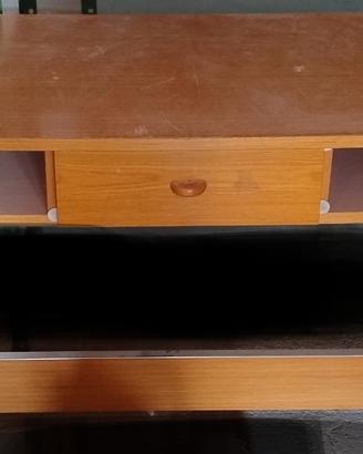 scrivania con libreria 