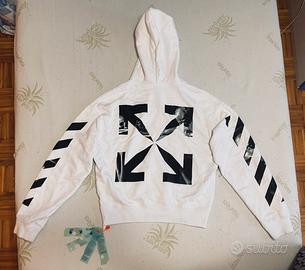 Felpa off white caravaggio bianca online