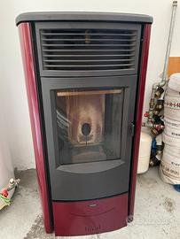 Stufa a pellet con boiler + accessori