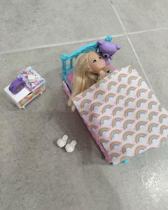 Barbie Chelsea più cameretta
