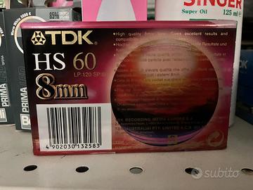 Cassetta TDK HS 60 – 8mm Videotape nuova sigillata