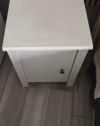 Due comodini bianco opaco con anta