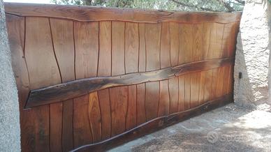 Cancello in legno di Castagno Massello