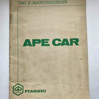 Ape CAR -Uso e Manutenzione