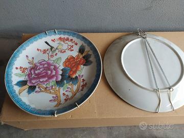 piatti decorativi porcellana con molla appendere