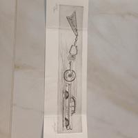 biglietto di auguri  litografia