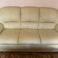 Divani in vera pelle color beige