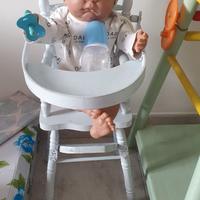 BAMBOLA BEBÈ CON SEGGIOLONE