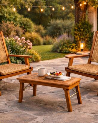 Set Giardino Pieghevole Salotto Arredo Esterno.