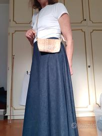 bustina pochette in rettile con tracolla