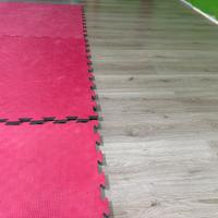 Tatami bicolore rosso e blu