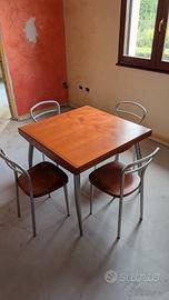 Tavolo legno massello 90x90