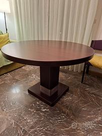 Tavolo tondo allungabile anni '70