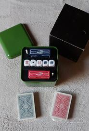 Cubo porta carte da gioco vintage