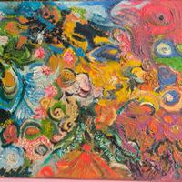 Quadro astratto pittura a olio