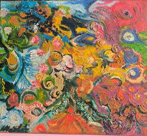 Quadro astratto pittura a olio