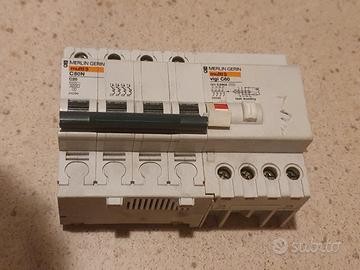 Marlin Gerin 20 A 4 poli con differenziale 