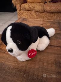 Peluche Trudi originale - Cagnolino Bianco e Nero