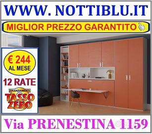Letto a Scomparsa 1p 12 rate da € 244 a TASSO ZERO