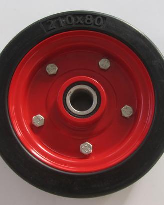 RUOTE IN GOMMA PIENA 210X80 (350KG di PORTATA)