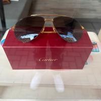 Occhiali da sole in oro cartier  aviator