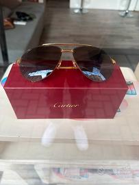Occhiali da sole in oro cartier  aviator