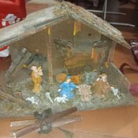 capanna presepe di Natale completo 