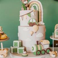 Torta scenografica nascita battesimo comunione