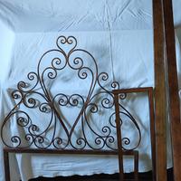 Coppia struttura letti singoli in ferro battuto