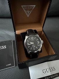 Orologio GUESS al quarzo in pelle Nero