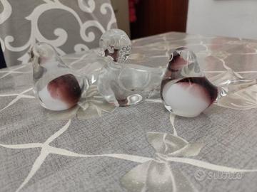 ferma libri in vetro di murano vintage 