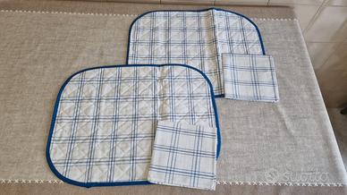 Set 2 tovagliette all'americana 100% cotone