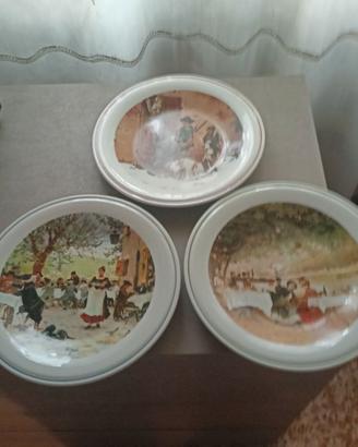 Tris Piatti da Collezione Richard Ginori