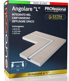 Profilo alluminio per strisce Led