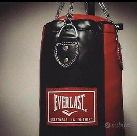 Sacco boxe Everlast con supporto a soffitto 