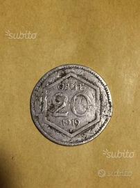 20 centesimi "Esagono" -1918-1919 - Regno D'Italia