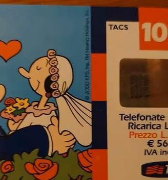 Scheda ricarica telefonica TIM usata no credito