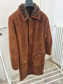 Montone uomo vintage color marrone rame.
