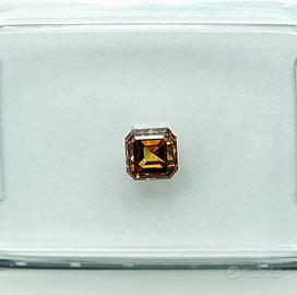 Diamante Naturale  0.38ct  Fancy cognac/ambra