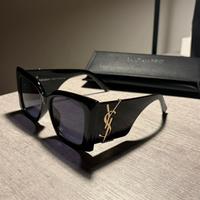 Occhiali da sole YSL Yves Saint Laurent neri e oro