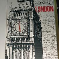 Quadro con orologio London big ben