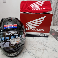 Casco Arai RX-7V Honda Cbr hrc Black/Silver