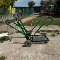 Carrellino per kart con sollevamneto manuale