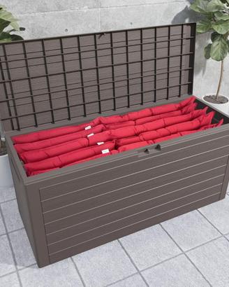 Casaria® Baule da Giardino XXL 280L