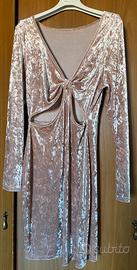 vestito beige in velluto shein