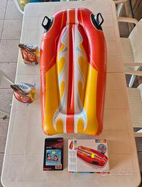 Lotto Intex: canotto gonfiabile + Braccioli Cars