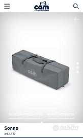 lettino da campeggio e materasso