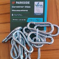 10 Moschettoni diametro 6 mm