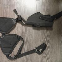 fondina ascellare con porta caricatore integrato